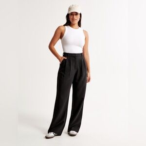 A&F curve love tailored pant